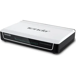 Tenda S16 - 16x 10/100 Mbps Fast Ethernet Switch, bez ventilátora, stolný