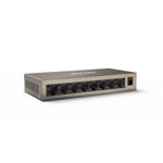Tenda TEG1008M 8-portový gigabitový prepínač, 8x 10/100/1000 Mbps, bez ventilátora, MAC 4K, AC/DC napájanie, možnosť montáže na stenu