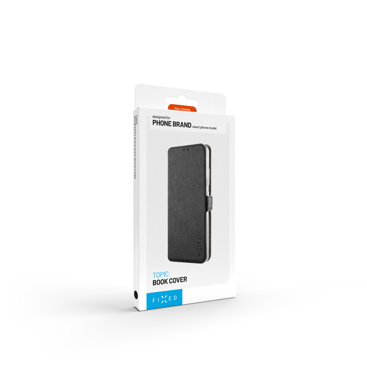 Tenké pouzdro typu kniha FIXED Topic pro Motorola Moto G24 Power, černé