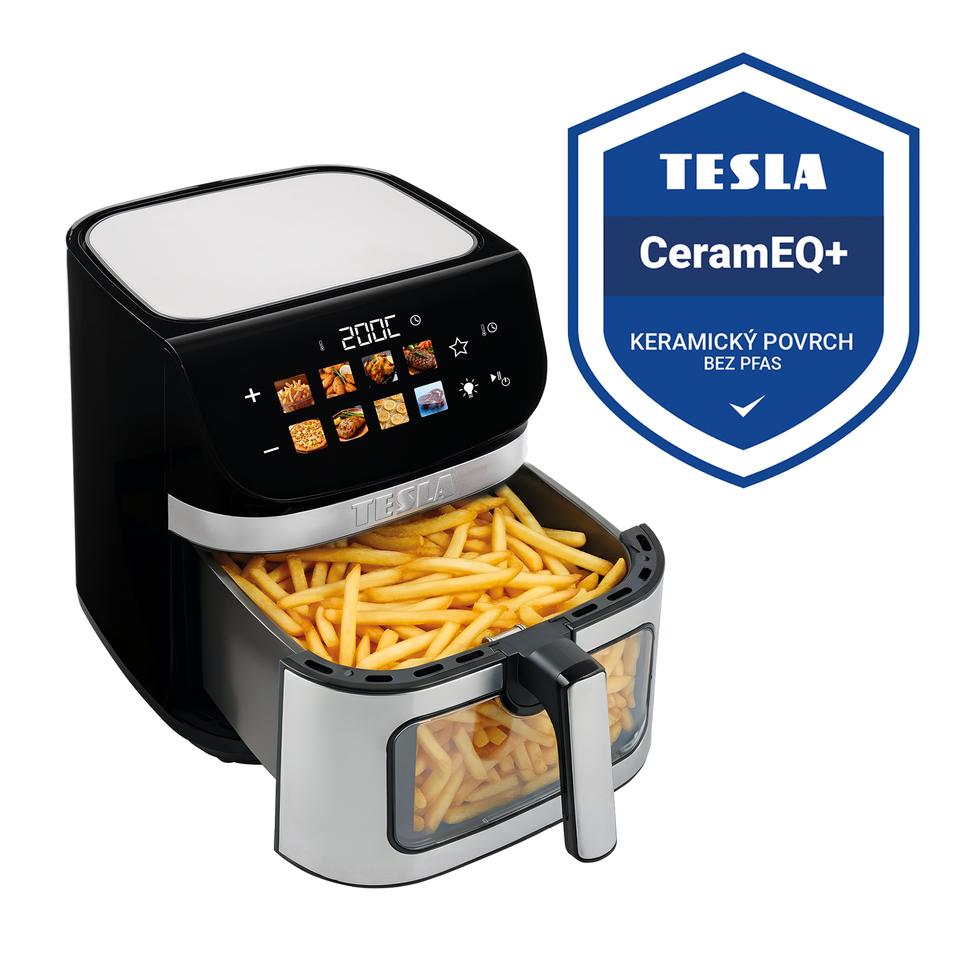 Teplovzdušná fritéza TESLA AirCook DualHeat QD73 XXL