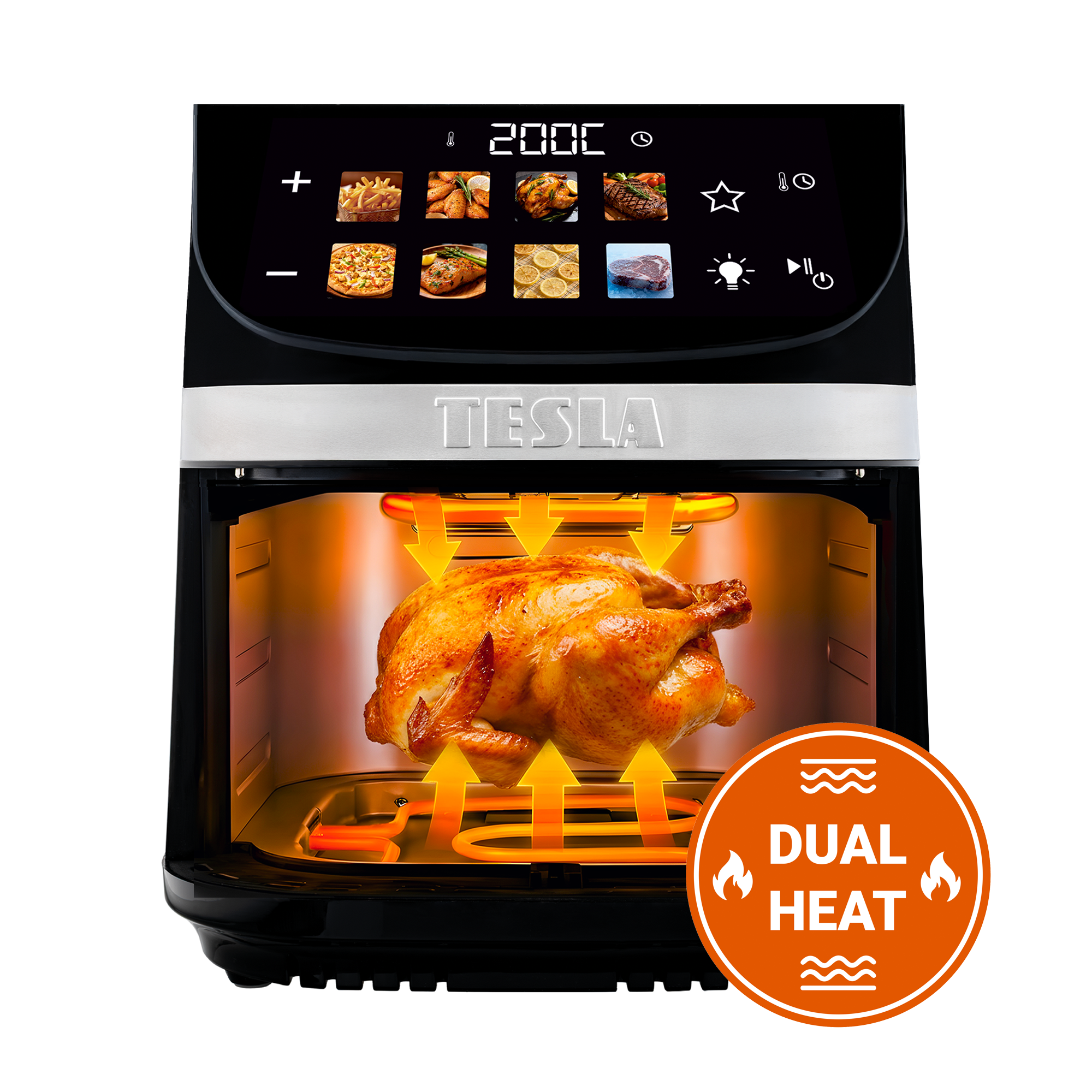 Teplovzdušná fritéza TESLA AirCook DualHeat QD73 XXL