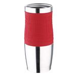 Termohrnček Bergner s protišmykovou rukoväťou 400 ml, červený