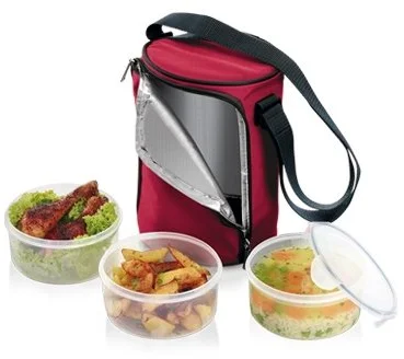 Tescoma Jídlonosič FRESHBOX, se 3 dózami, 0,8 l