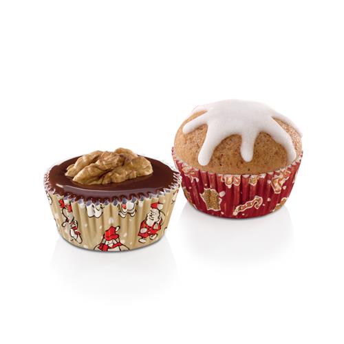 Tescoma Mini košíčky DELÍCIA, priemer 4 cm, 100 ks, vianočné