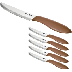Tescoma Nůž jídelní PRESTO 12 cm, 6 ks, hnědá  