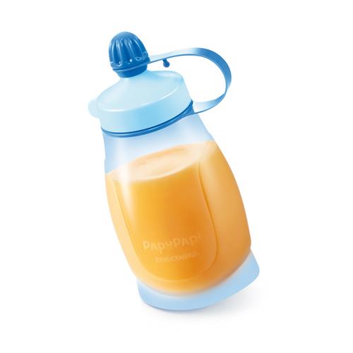 Tescoma Pružná láhev PAPU PAPI 200 ml, se lžičkou, modrá  
