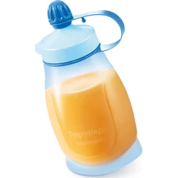 Tescoma Pružná láhev PAPU PAPI 200 ml, se lžičkou, modrá  