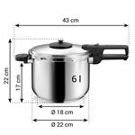 Tescoma Tlakový hrniec GrandCHEF, 6 l