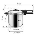 Tescoma Tlakový hrniec GrandCHEF, 7,5 l