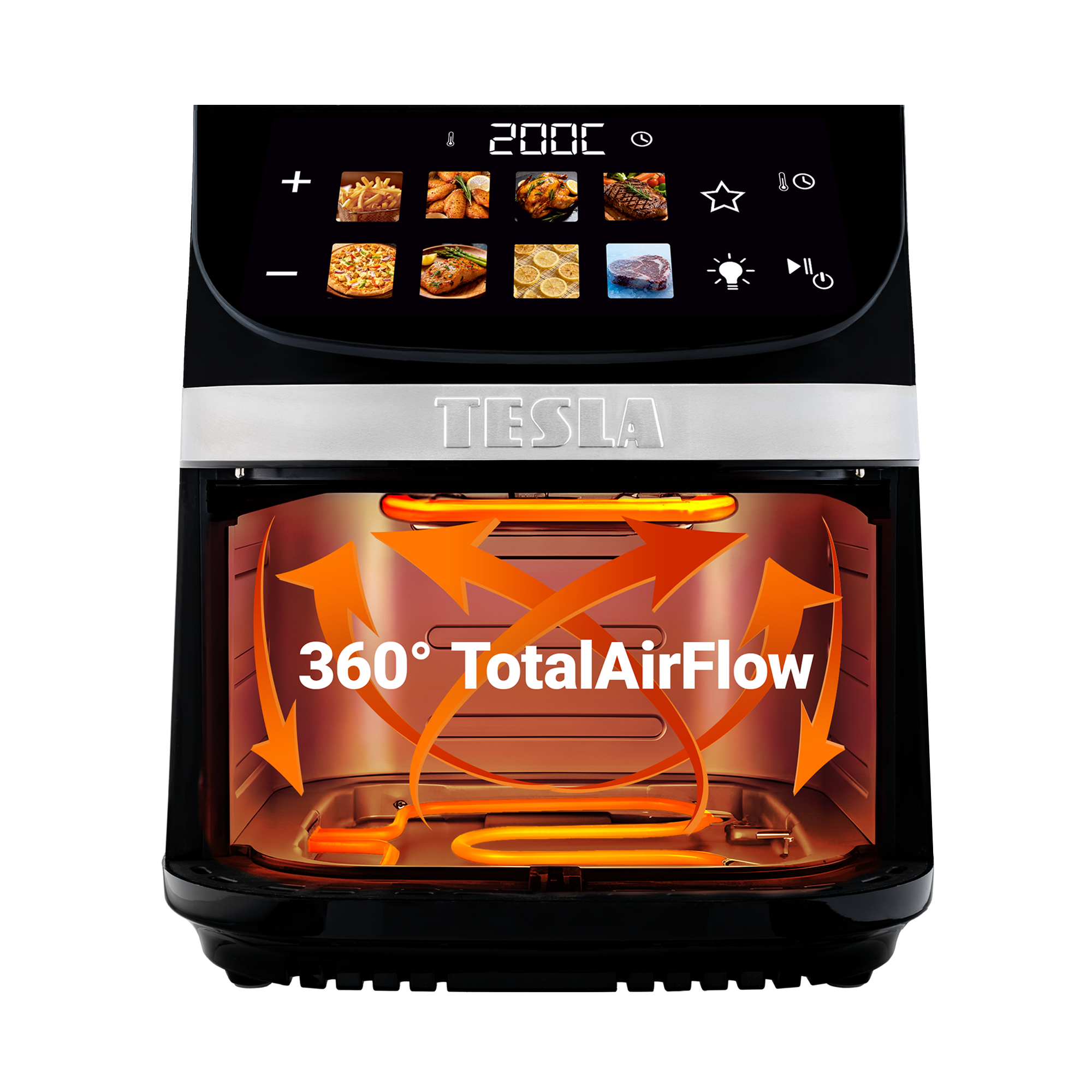 TESLA AirCook DualHeat QD464 XXL dvojitá teplovzdušná fritéza