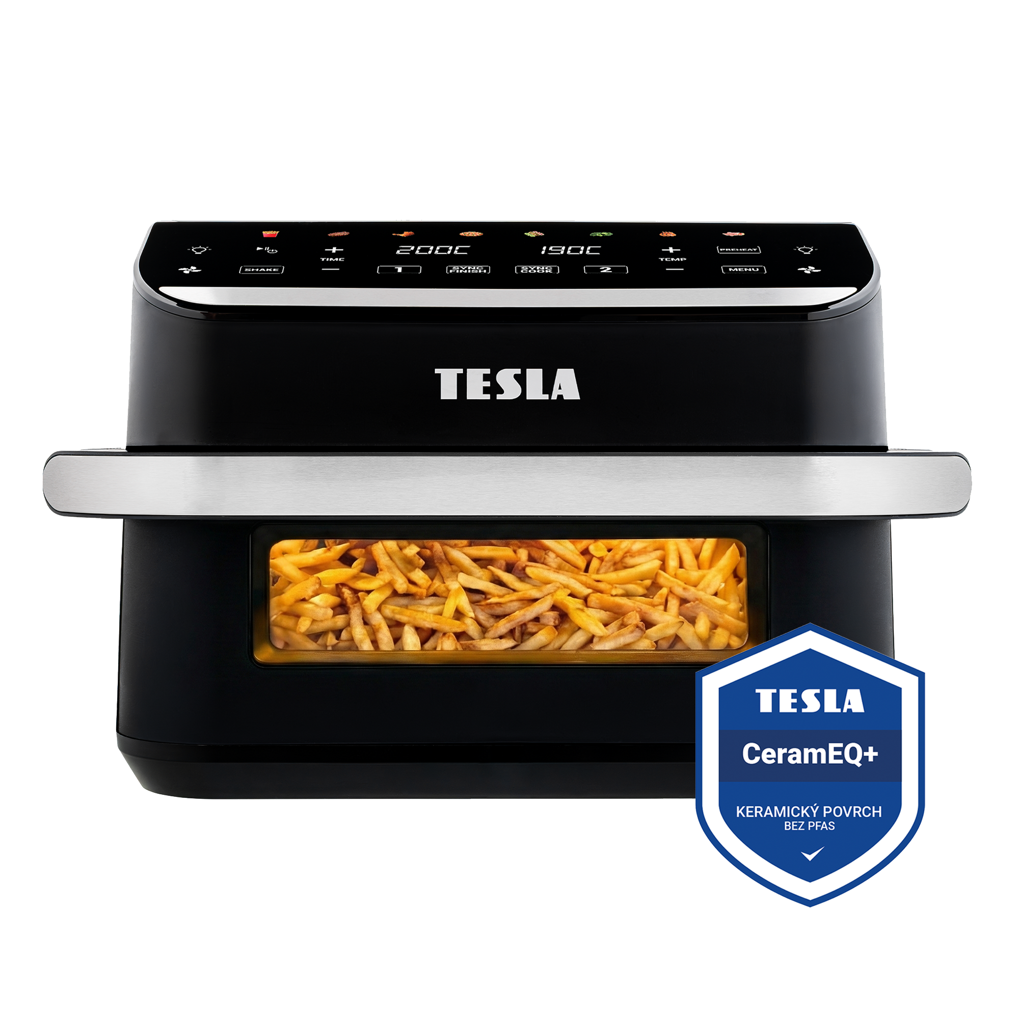 TESLA AirCook DualHeat QD575 XXL duální horkovzdušná fritéza