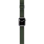 Textilný pletený remienok Epico pre Apple Watch 38/40/41 mm - olivovo zelený