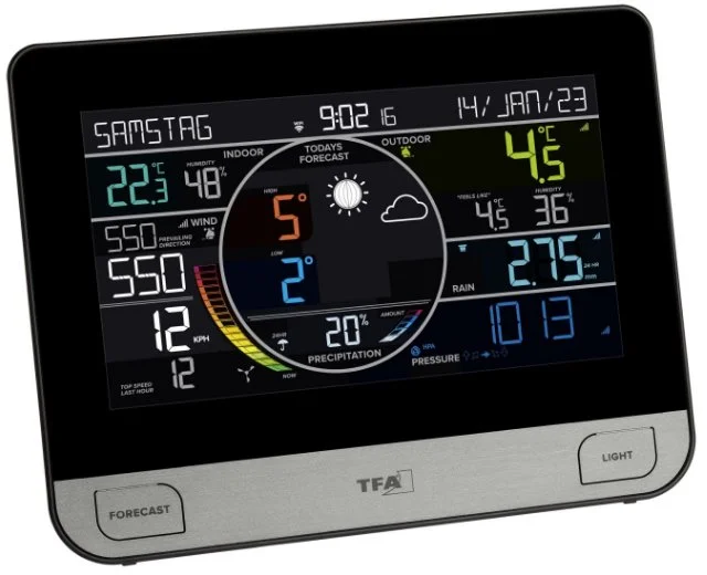 TFA 35.8003.01 - Bezdrôtová meteorologická stanica WiFi VIEW PRO