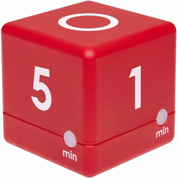 TFA 38.2039.05 - Digitálny časovač CUBE - červený
