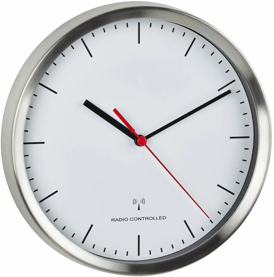 TFA 60.3530.02 - Nástenné hodiny DCF s tichým chodom