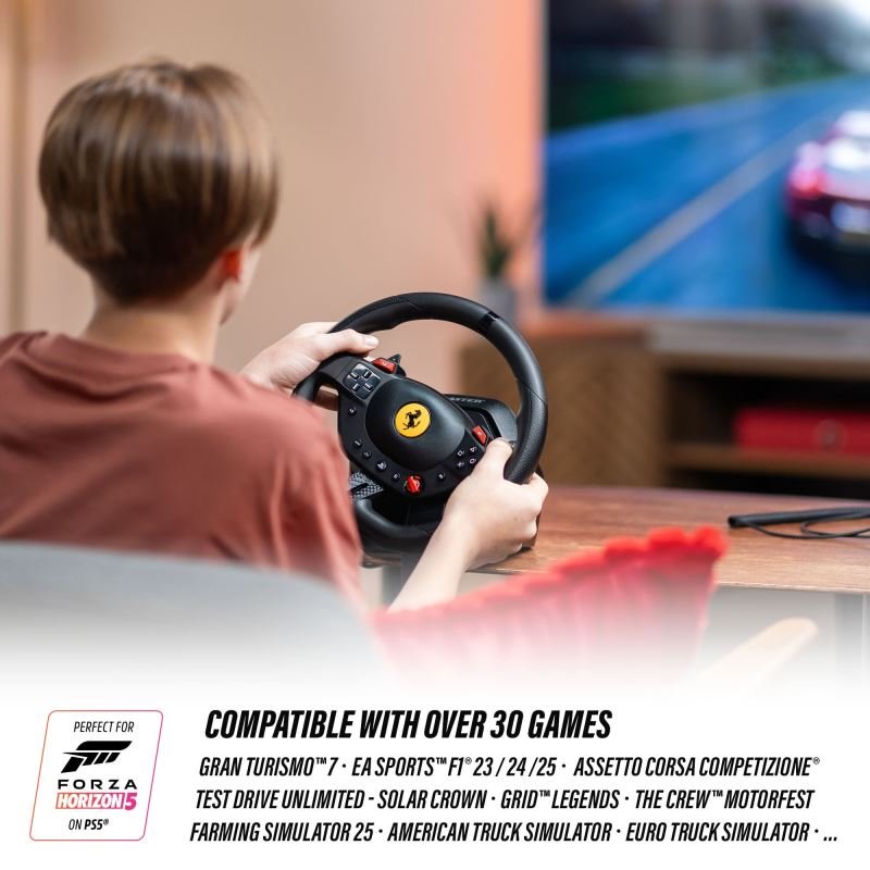 Thrustmaster sada volantu a pedálů T98 Ferrari 296 GTS edice (PS4/PS5/PC)