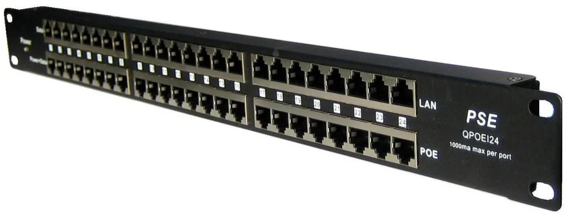 Tienený 24-portový pasívne POE panel POE-PAN24