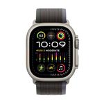 Titánové puzdro Apple Watch Ultra 2 49 mm s čiernym a modrým ťahom - M/L
