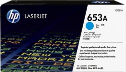 Tlačová kazeta HP 653A – azúrová, CF321A