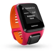 TomTom Runner 3 Cardio + Music (S), růžová/oranžová