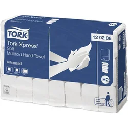 TORK Papírové ručníky "Xpress® Soft Multifold", bílá, skládané, 2vrstvé, H2 systém