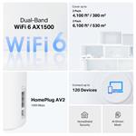 TP-Link Deco PX10(3-pack) AX1500 AV1000 Powerline Mesh System
