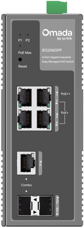 TP-Link IES206GPP Omada průmyslový Easy PoE Switch