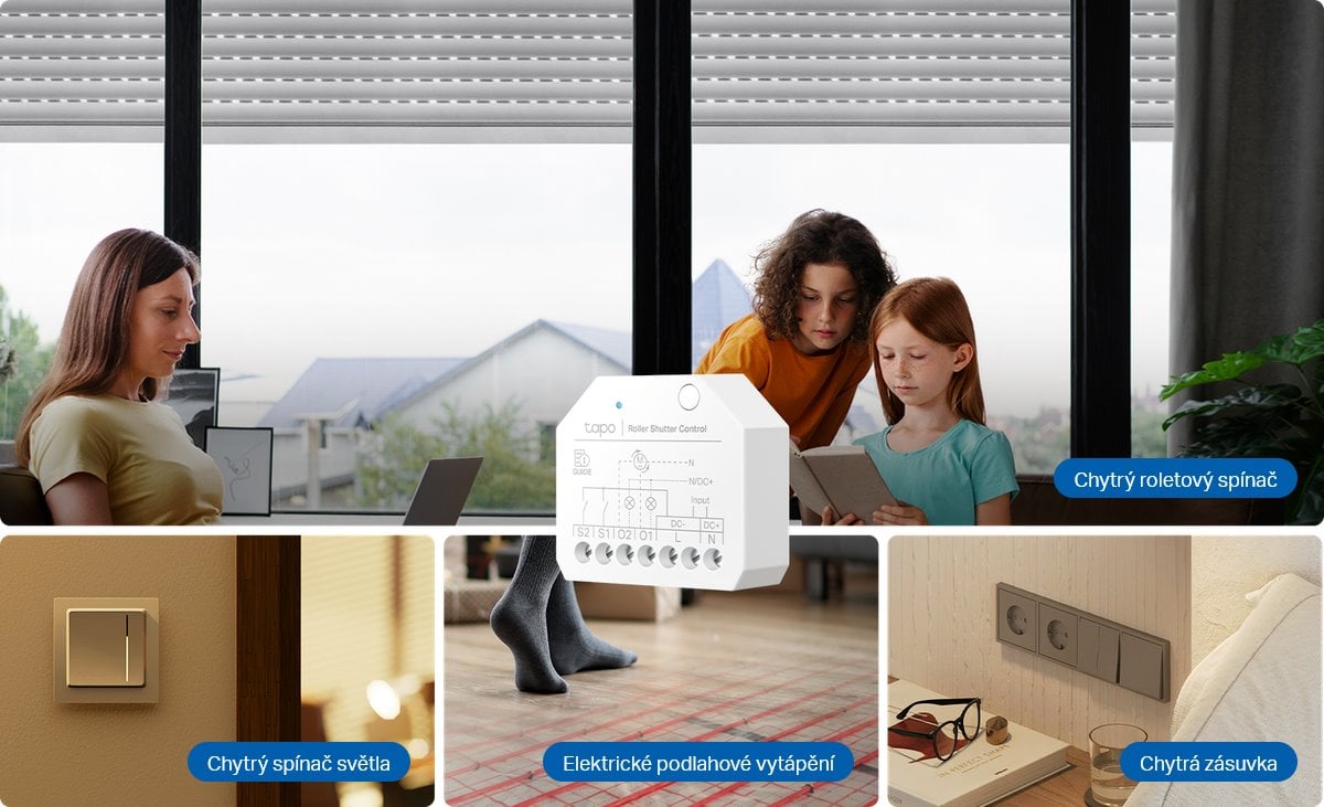 TP-Link Tapo S112 Chytrý modul přepínače a ovládání rolet