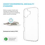 TPU gélový kryt FIXED ReStory AntiUV pre Apple iPhone 16, číry