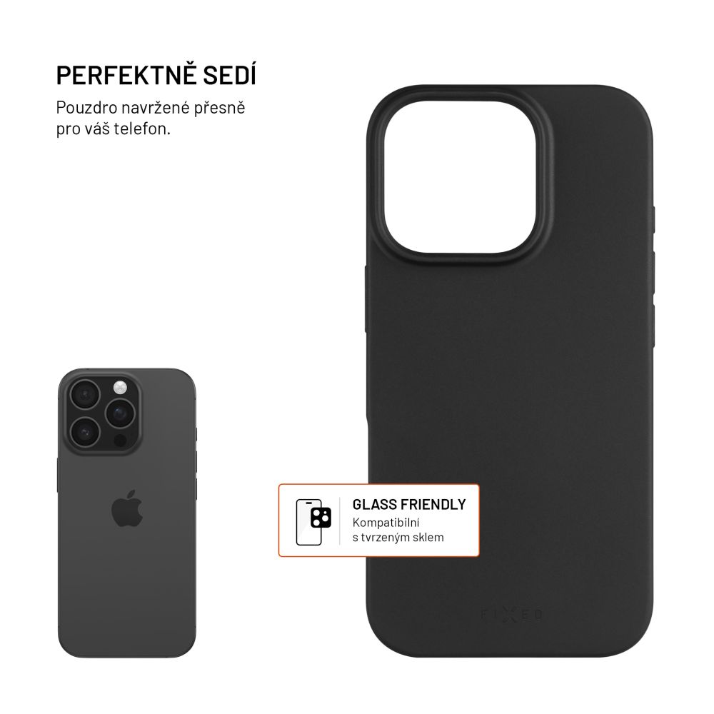 TPU gelový kryt FIXED ReStory pro Apple iPhone 17 Pro, černý