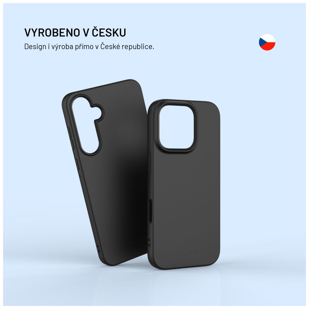 TPU gelový kryt FIXED ReStory pro Apple iPhone 17 Pro Max, černý