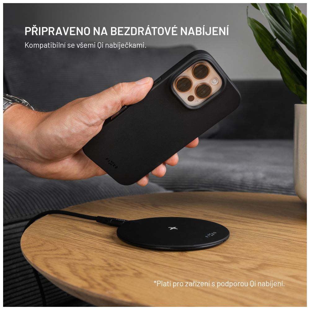 TPU gelový kryt FIXED ReStory pro Apple iPhone 17 Pro Max, černý