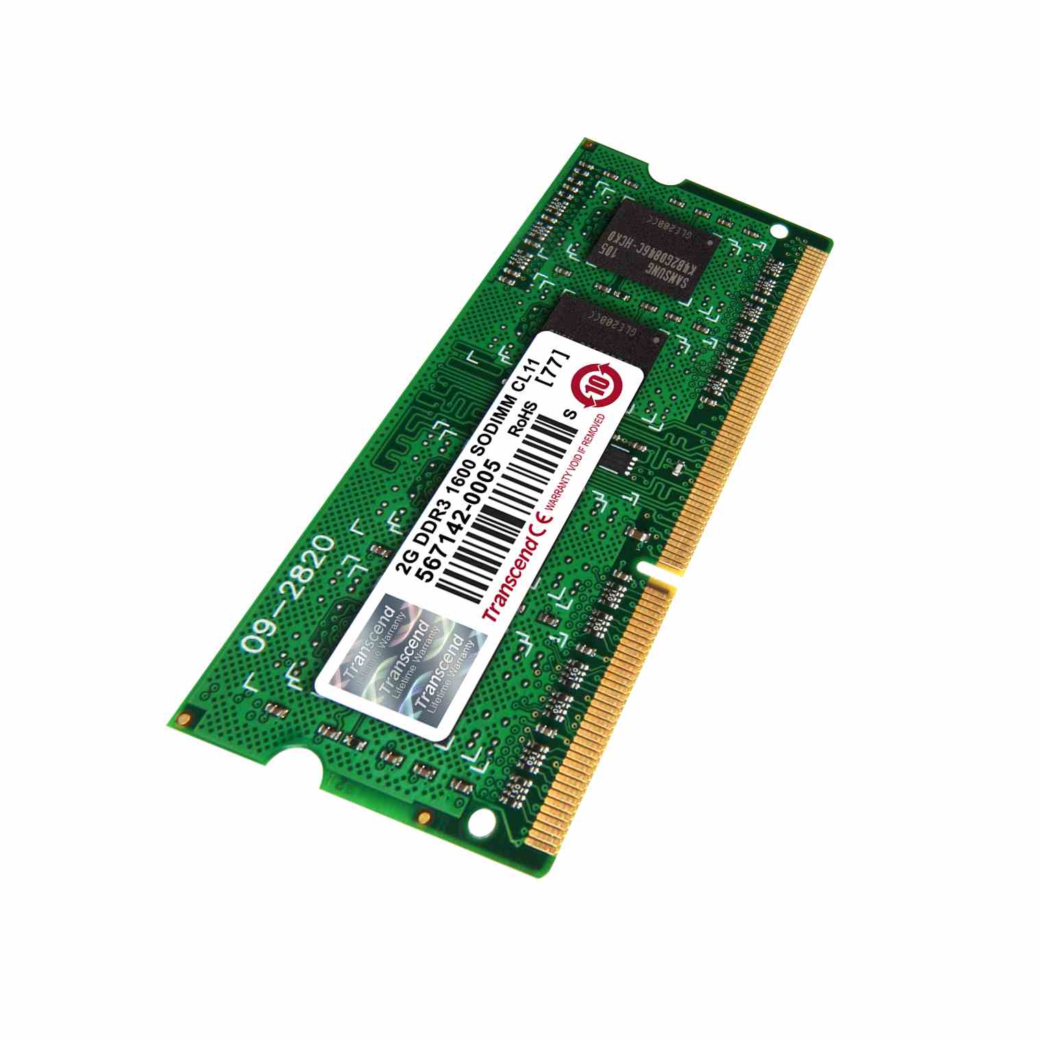 Transcend, 2GB DDR3 1600 SO-DIMM