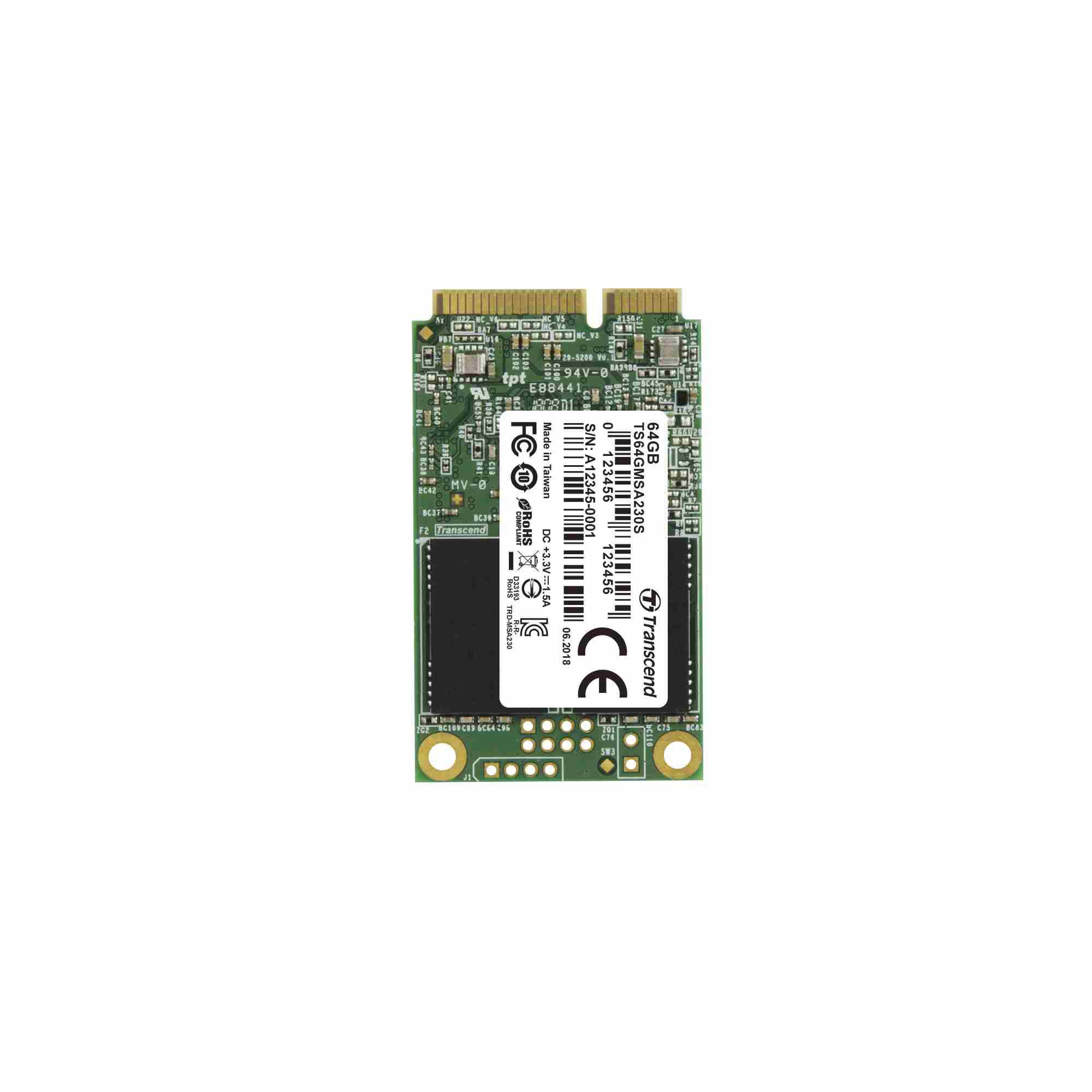 Transcend Industrial MSA230S, 64GB