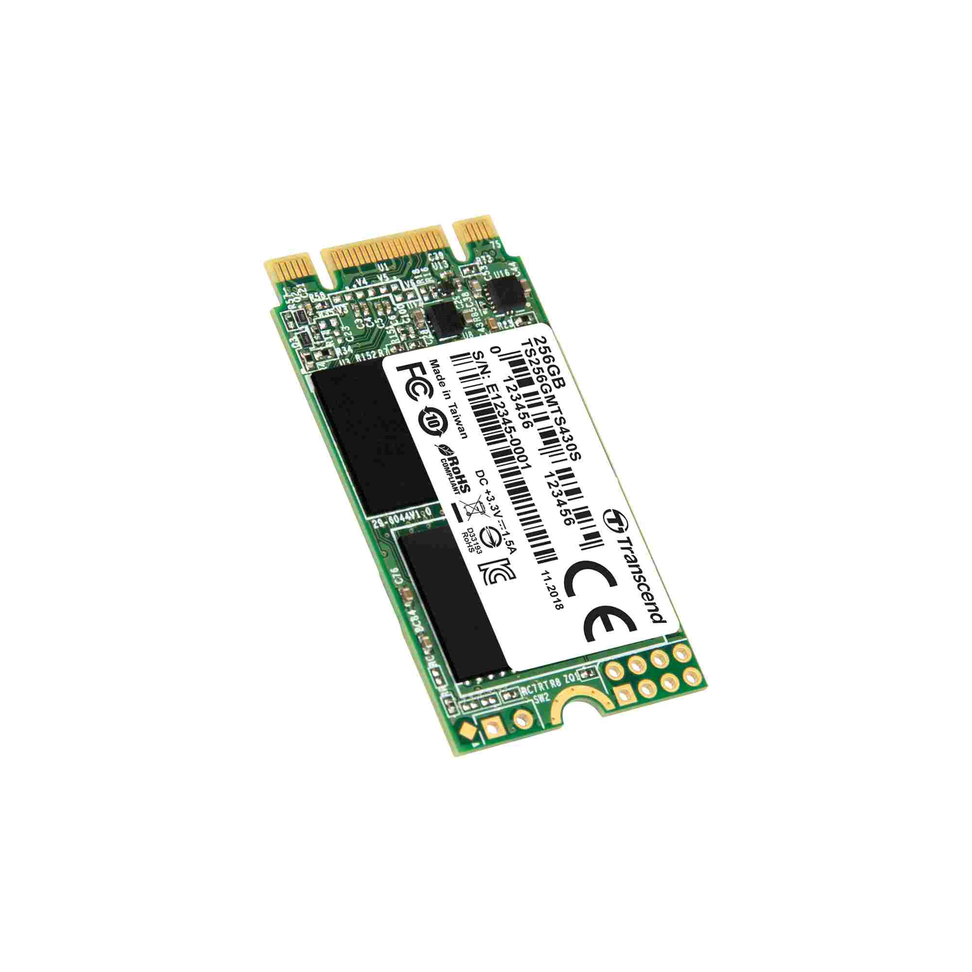 Transcend Industrial MTS430S, 256GB