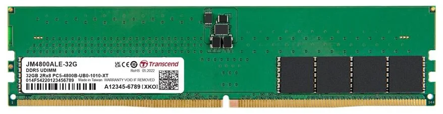 Transcend JetRam, 32 GB DDR5 4800 U-DIMM