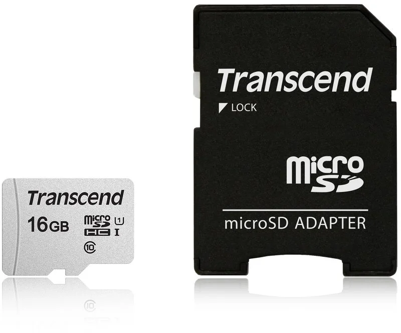 Transcend microSDHC 300S, 16GB