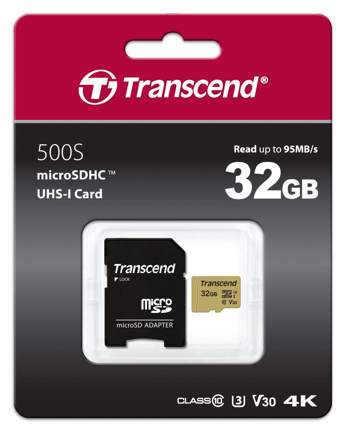 Transcend microSDHC 500S, 32GB