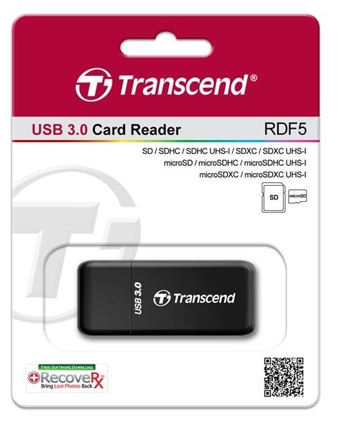 Transcend RDF5, černá