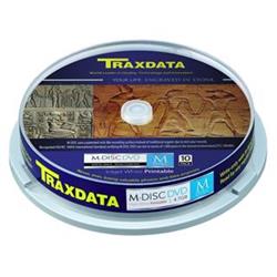 TRAXDATA M-DISC DVD CAKE 10 PRINTABLE