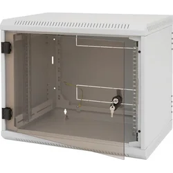 TRITON 19" rozvaděč RBA-AS4 9U/400 mm (sklo) šedý