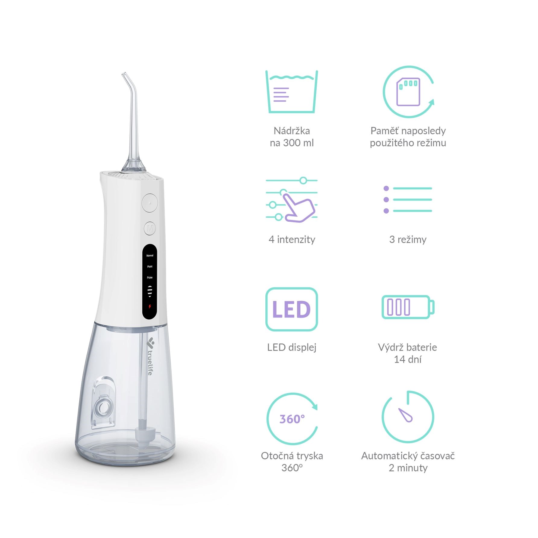 TrueLife AquaFloss Compact L100 - ústní sprcha