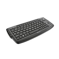 Trust Compact Wireless Entertainment Keyboard, EN/anglická, bezdrátová, trackball, 2xAAA, pro PS3, XBOX 360, Smart TV, černá/black