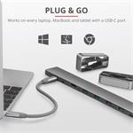 Trust Dalyx Hliníkový multiportový dok 10 v 1 USB-C