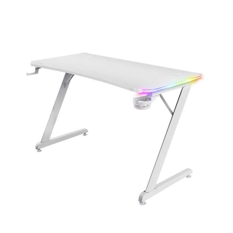TRUST GXT709W LUMINUS RGB DESKKGXT RGB DESK WHT