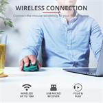 Trust Ozaa Rechargeable Wireless Mouse, modrá 24034