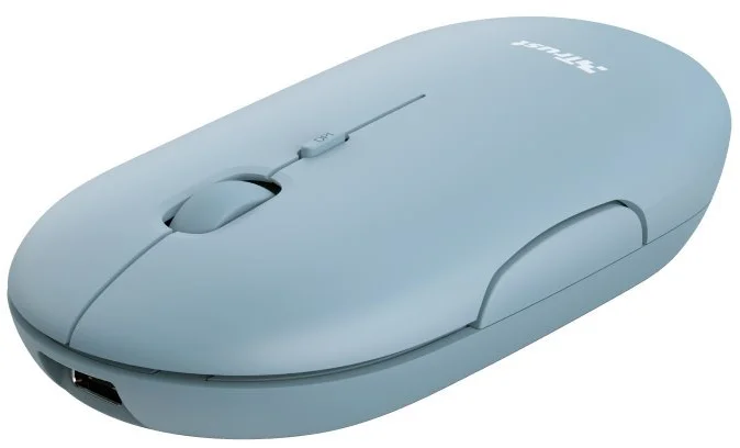 Trust Puck Rechargeable Bluetooth Wireless Mouse, modrá 24126