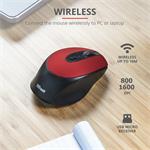 Trust Zaya Rechargeable Wireless Mouse, červená