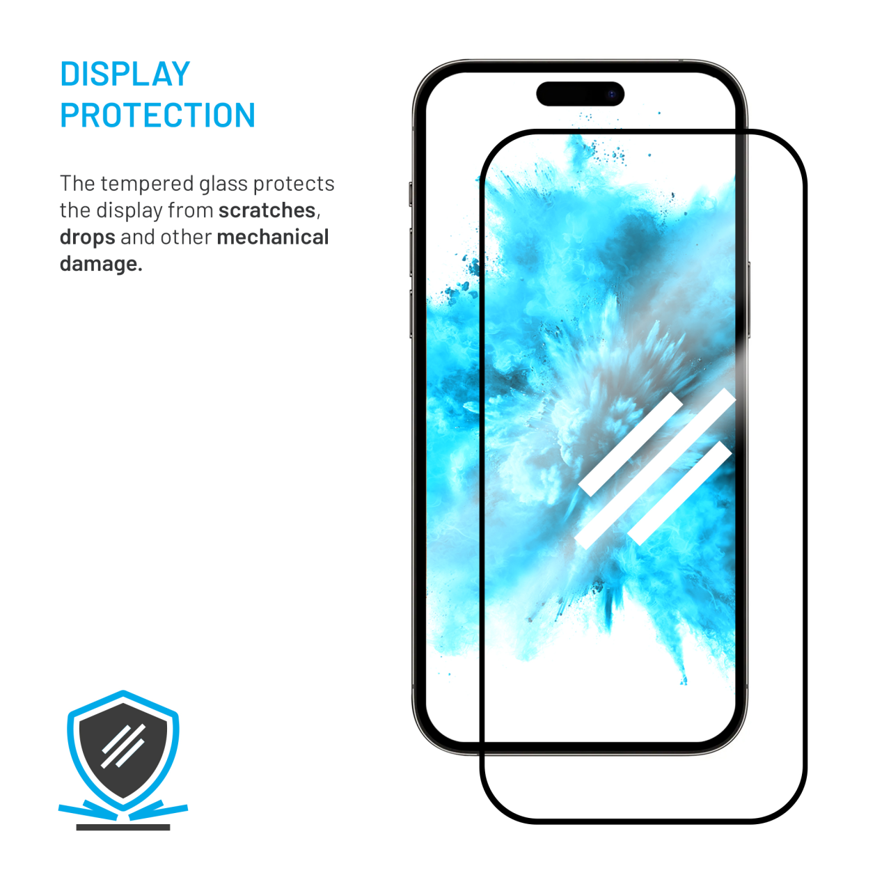 Tvrzené sklo FIXED Full-Cover s aplikátorem pro Samsung Galaxy A57 5G, 2ks, černé
