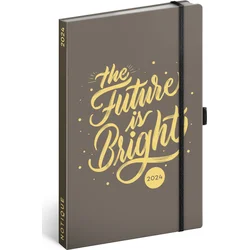 Týdenní diář Future Is Bright 2024, 13 × 21 cm
